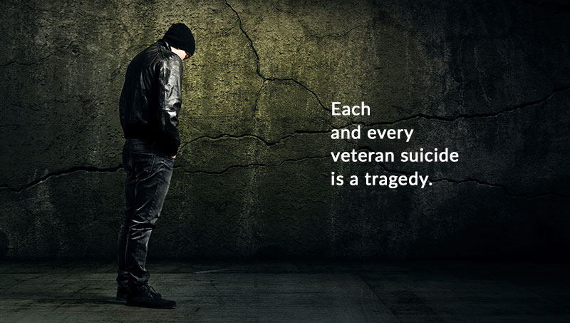 Veteran Sobbing for each Suicide Tragedy
